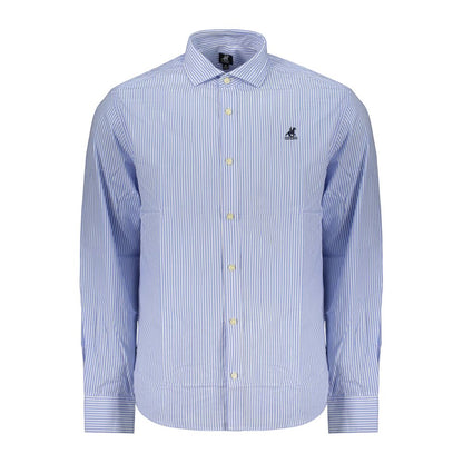 U.S. Grand Polo Azzurro Cotton Mens Shirt - Light Blue