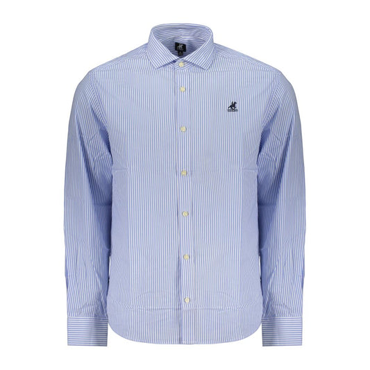 U.S. Grand Polo Azzurro Cotton Mens Shirt - Light Blue