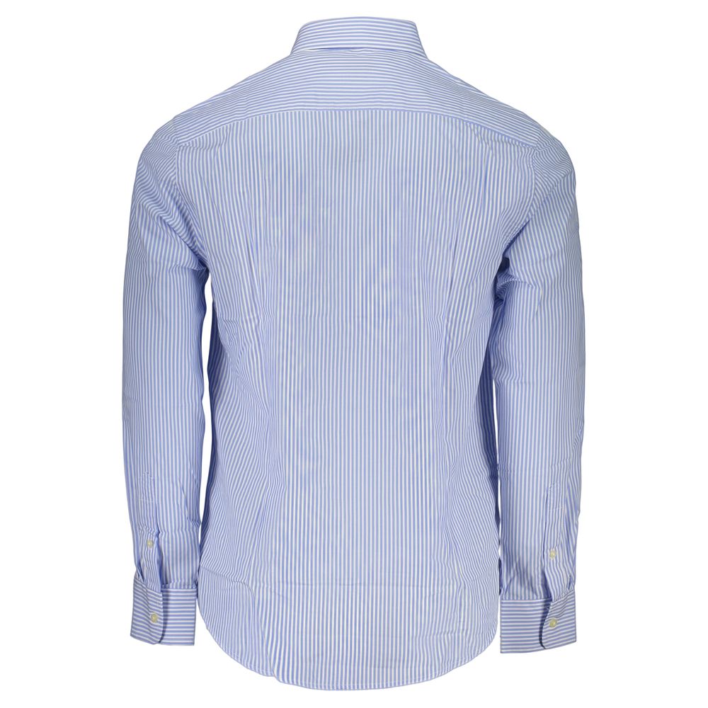 U.S. Grand Polo Azzurro Cotton Mens Shirt - Light Blue