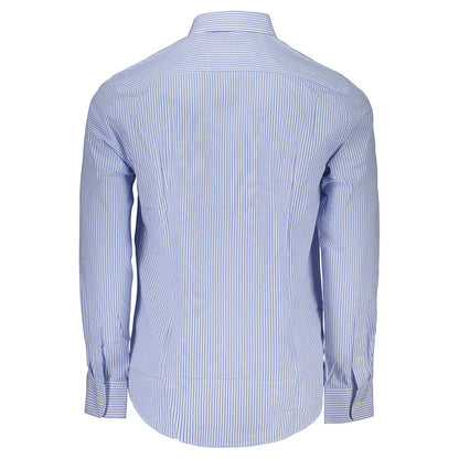 U.S. Grand Polo Azzurro Cotton Mens Shirt - Light Blue