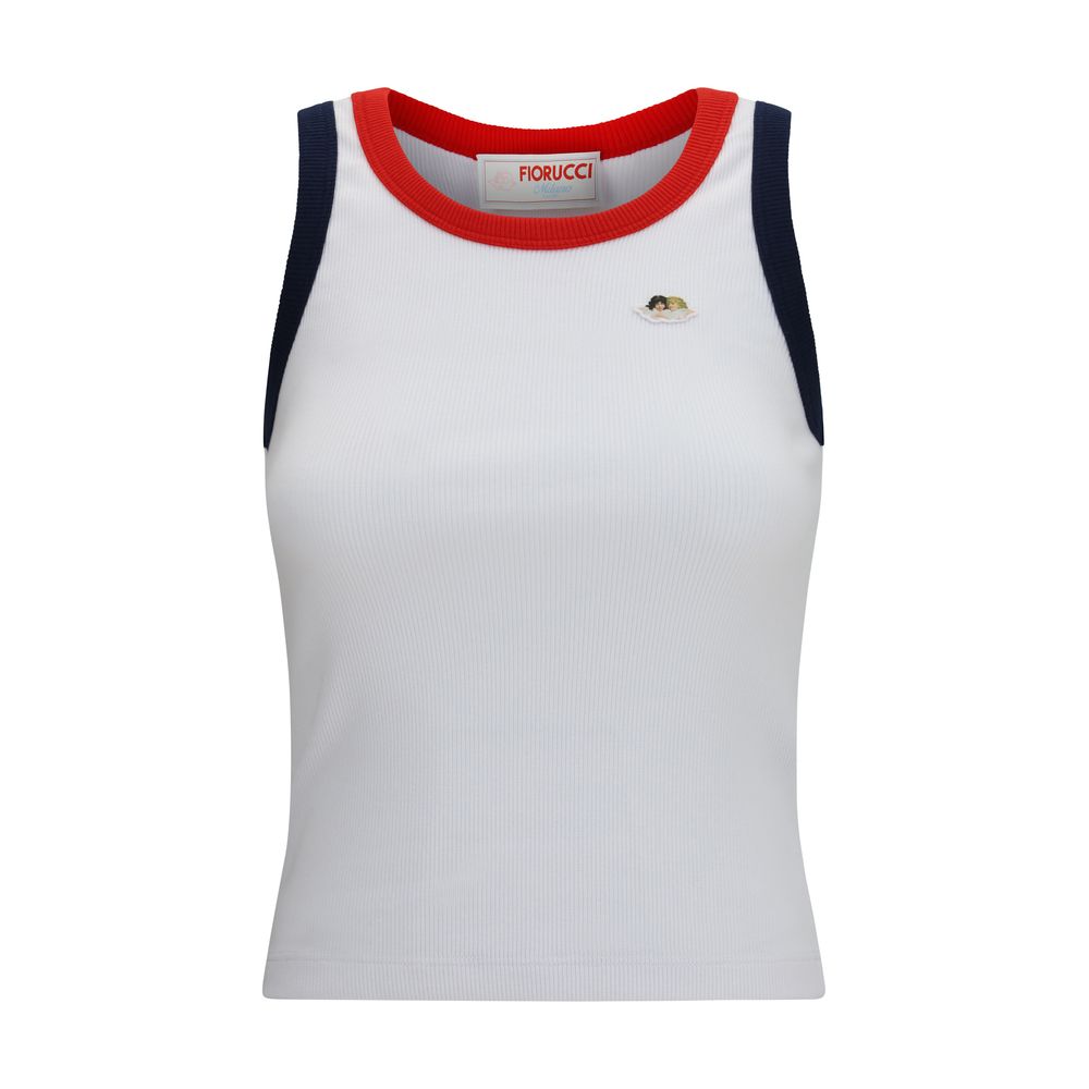 Fiorucci Multicolor Cotton Sleeveless T-Shirt