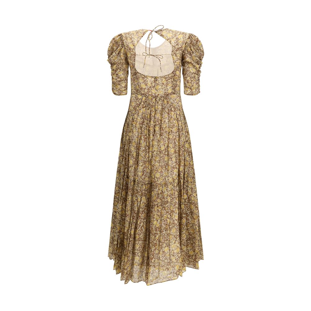 Marant Étoile Bicolor Cotton Sichellia Dress
