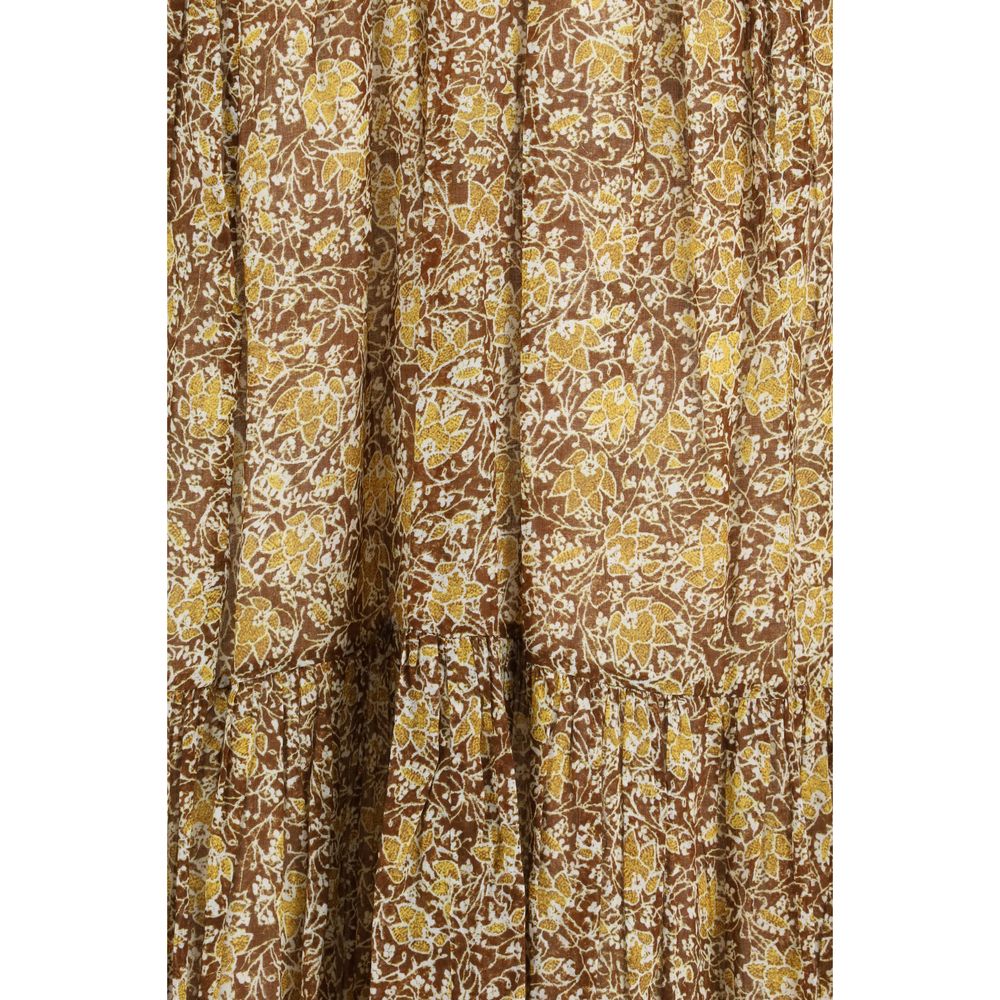 Marant Étoile Bicolor Cotton Sichellia Dress