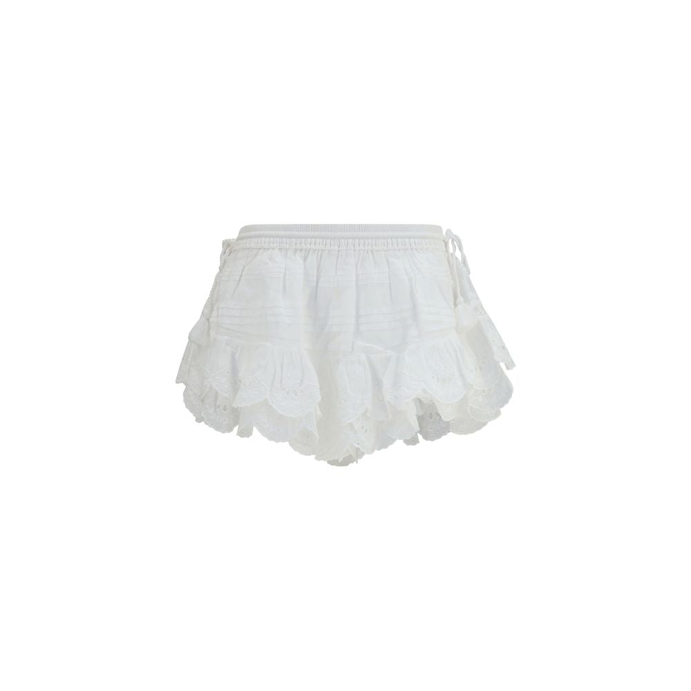 Marant Étoile White Cotton Puria Shorts