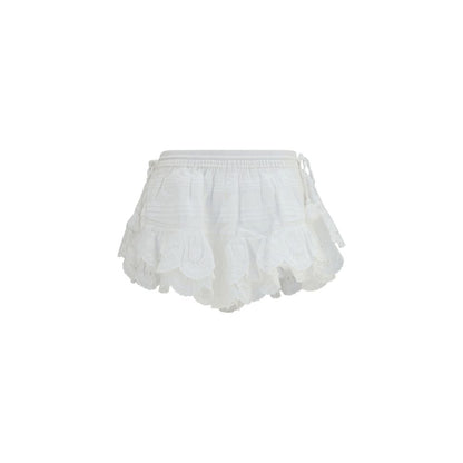 Marant Étoile White Cotton Puria Shorts