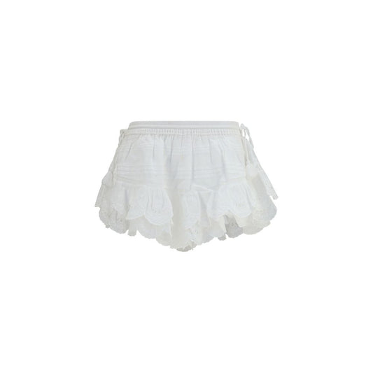 Marant Étoile White Cotton Puria Shorts