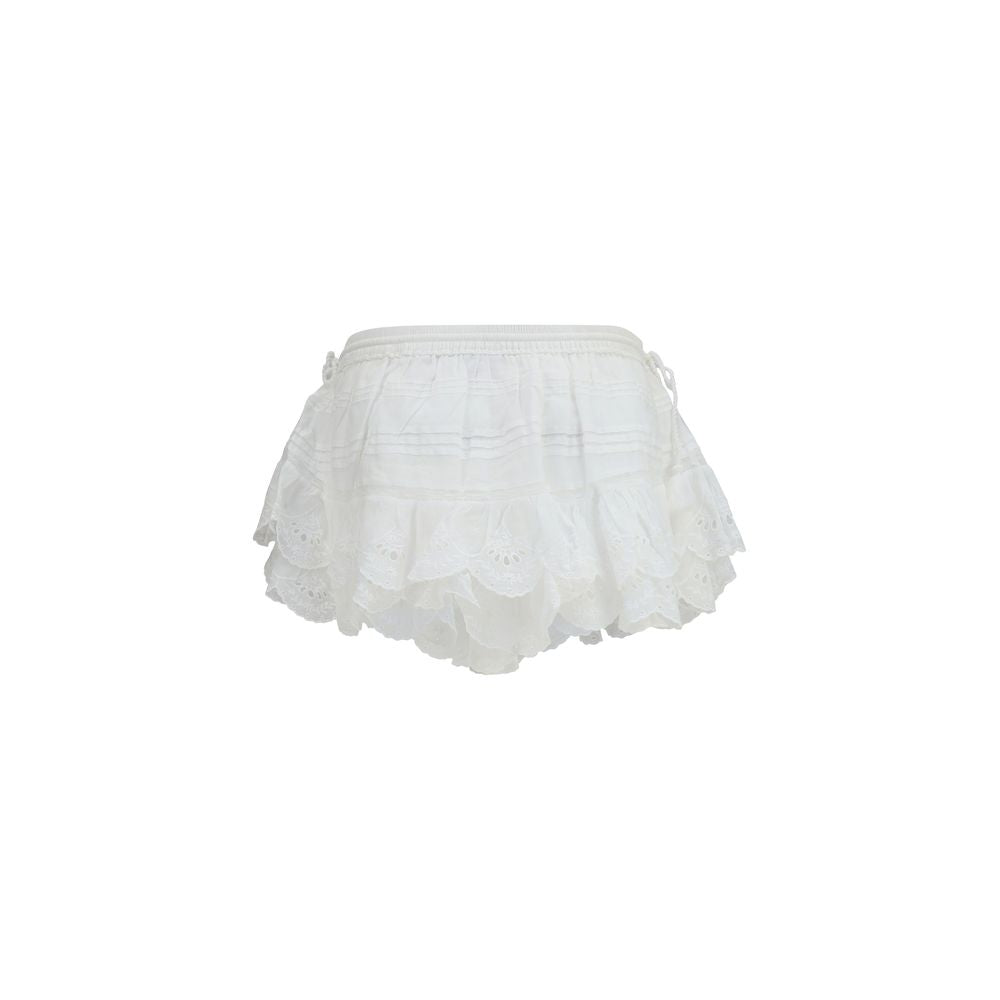 Marant Étoile White Cotton Puria Shorts