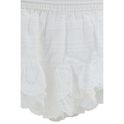 Marant Étoile White Cotton Puria Shorts