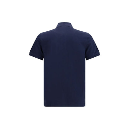 Moose Knuckles Blue Cotton Polo Shirt - Everett Gold Collection