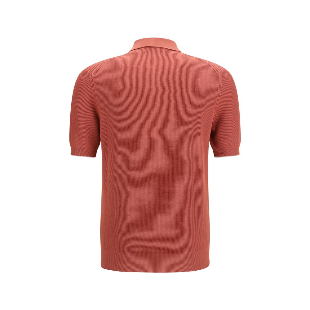 Brunello Cucinelli Multicolor Cotton Polo Shirt - Timeless Elegance