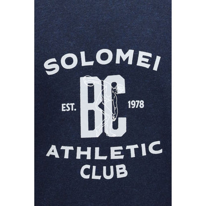 Brunello Cucinelli Blue Cotton Sweatshirt