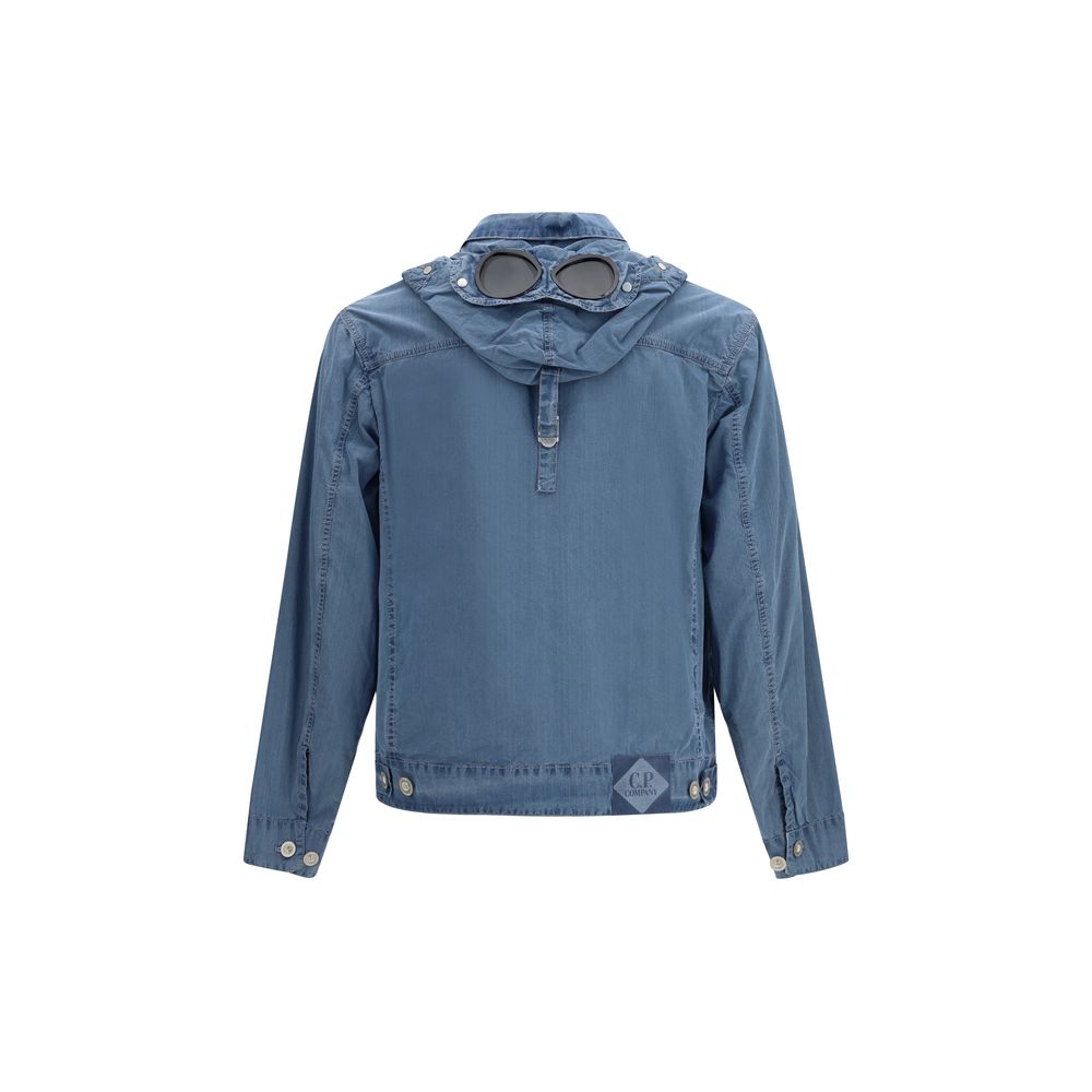 C.P. Company 50 Fili Indigo Bleached Goggle Jacket