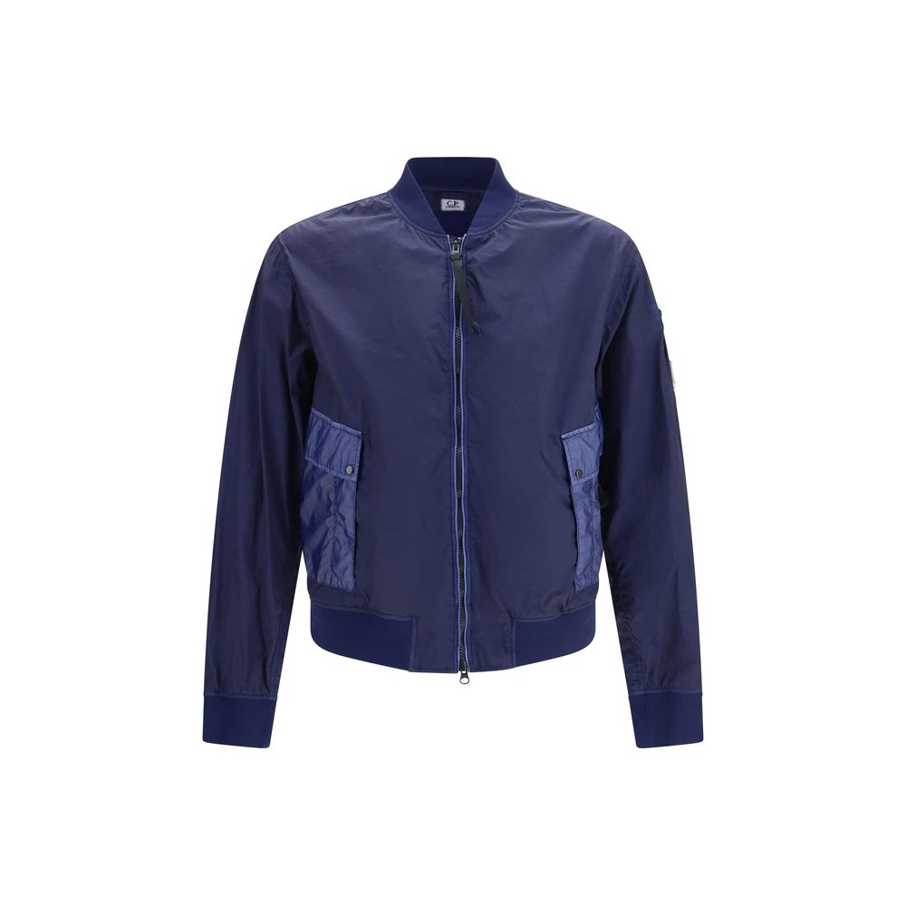 C.P. Company Blue Polyamide Bomber Jacket