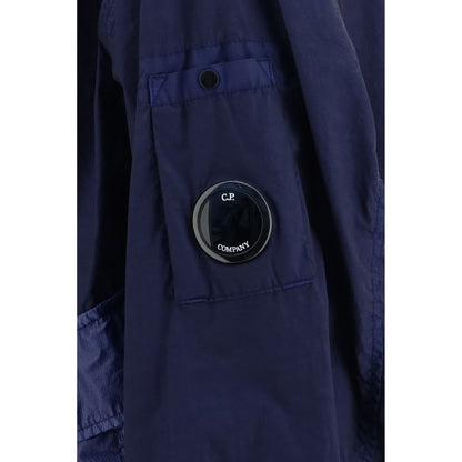 C.P. Company Blue Polyamide Bomber Jacket