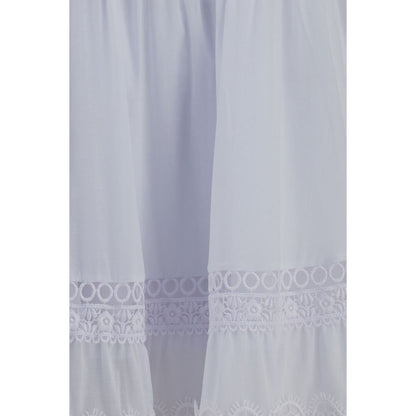 Charo Ruiz White Cotton Casual Dress