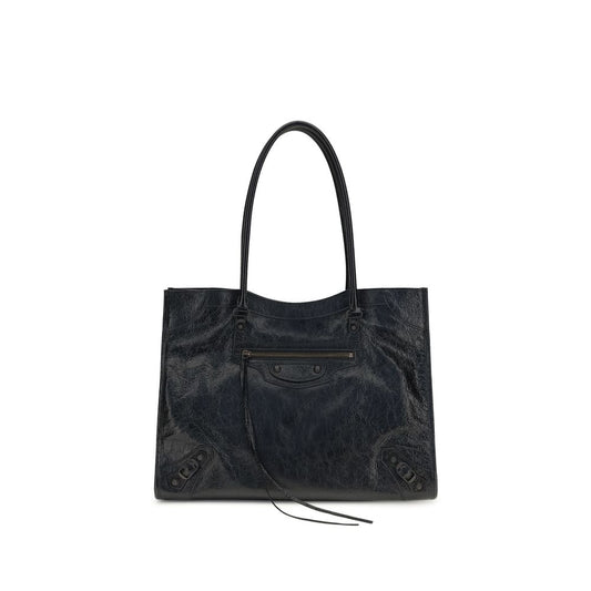 Balenciaga Black Lamb Leather Le City Moto Mini Shoulder Bag