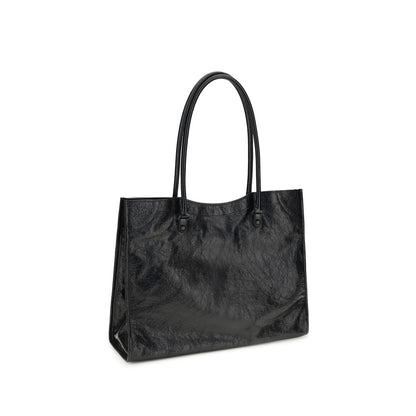 Balenciaga Black Lamb Leather Le City Moto Mini Shoulder Bag