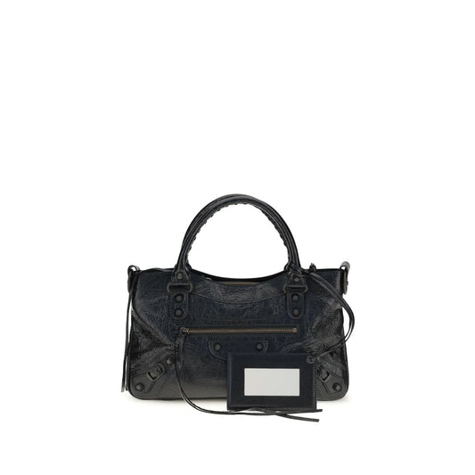 Balenciaga Black Lamb Ovis Aries Aries City First Shoulder Bag