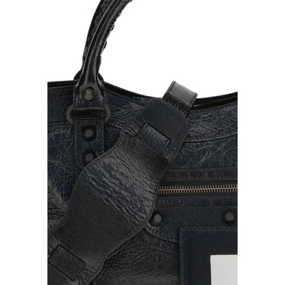 Balenciaga Black Lamb Ovis Aries Aries City First Shoulder Bag