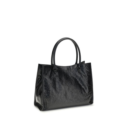 Balenciaga Black Lamb Ovis Aries Shoulder Bag - Small Le City Tote Bag