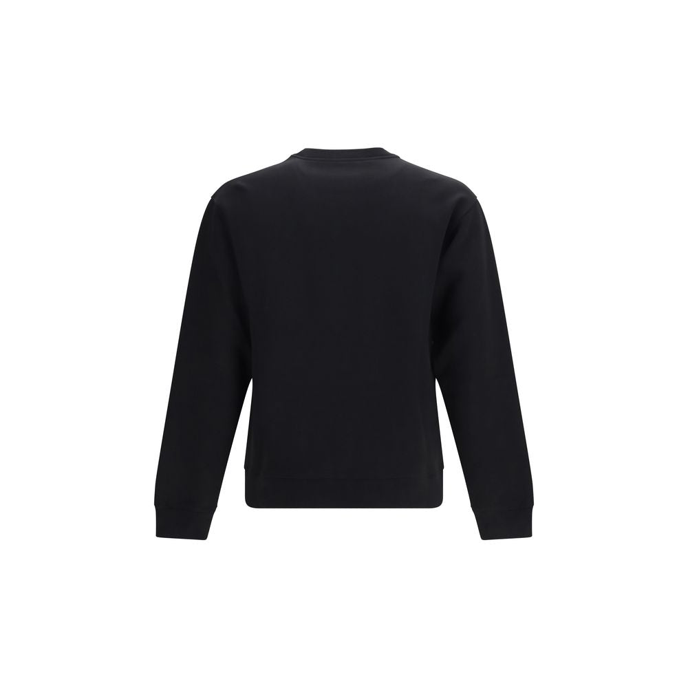 Valentino Black Cotton Jersey Crewneck Sweatshirt