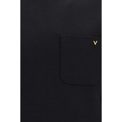 Valentino Black Cotton Jersey Crewneck Sweatshirt