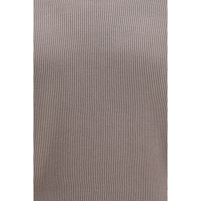 Brunello Cucinelli Gray Cotton Dress Shirt