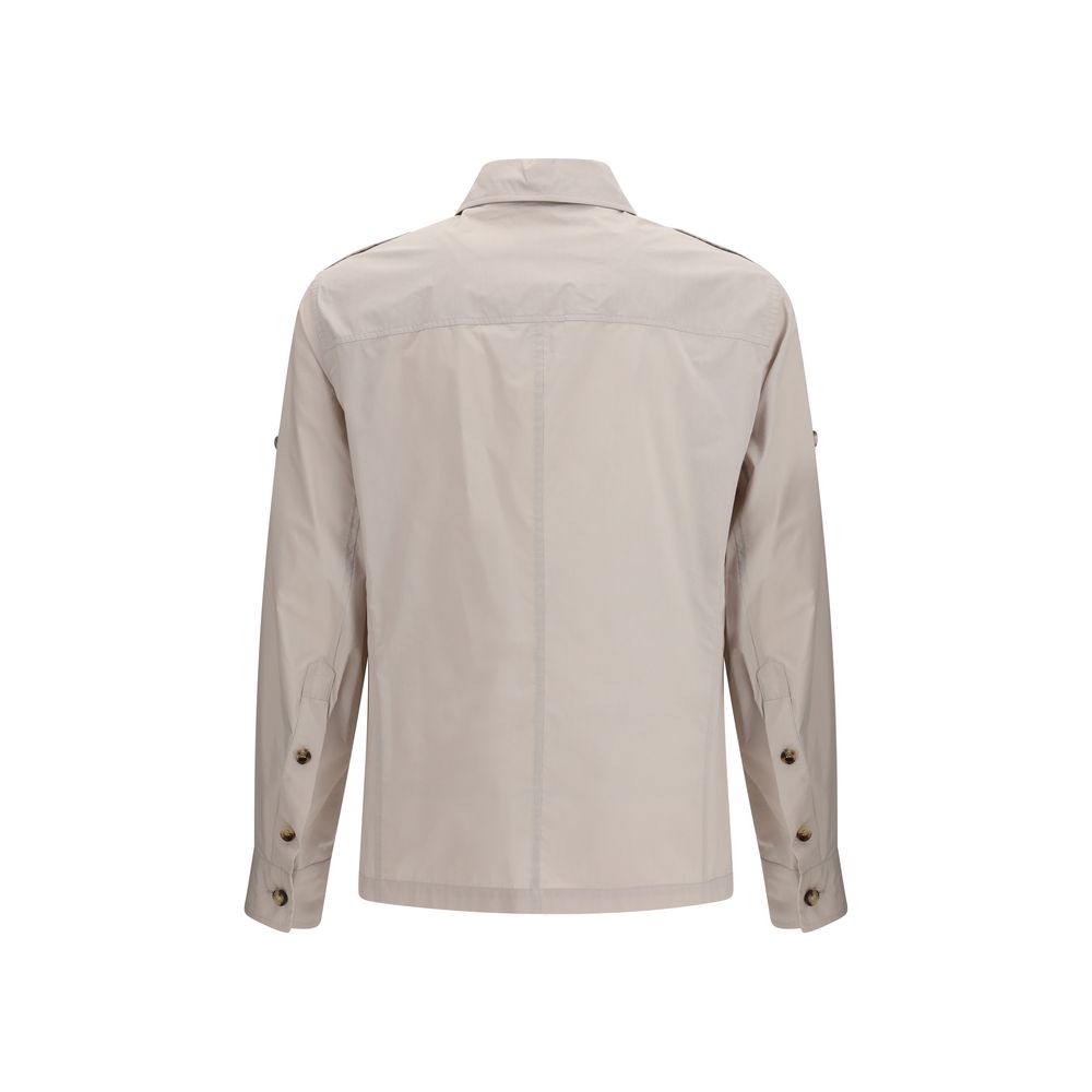Brunello Cucinelli Beige Cotton Waterproof Jacket