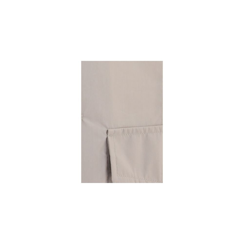 Brunello Cucinelli Beige Cotton Waterproof Jacket