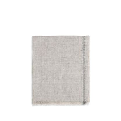 Brunello Cucinelli Gray Linen Scarf - Elegant Versatility in Luxury