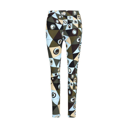 Emilio Pucci Occhi-Print Bicolor Polyamide Leggings