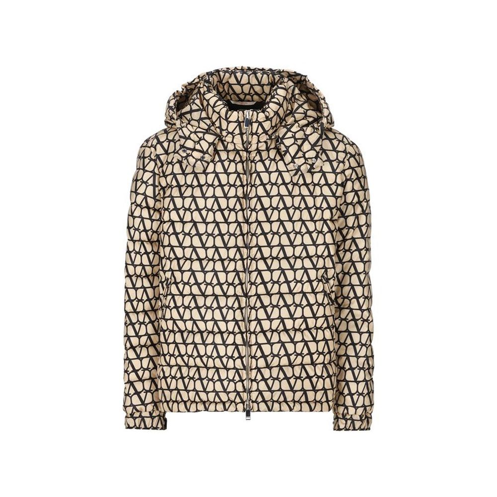 Valentino Garavani Beige Toile Iconographe Down Jacket