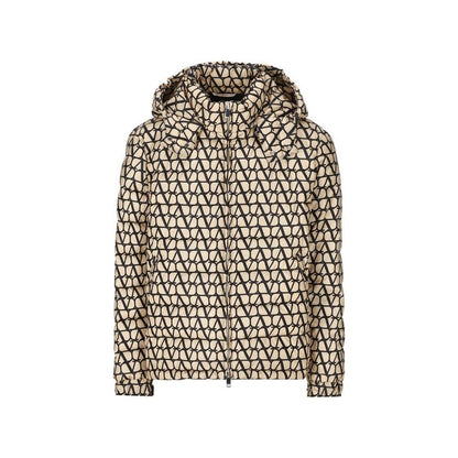 Valentino Garavani Beige Toile Iconographe Down Jacket