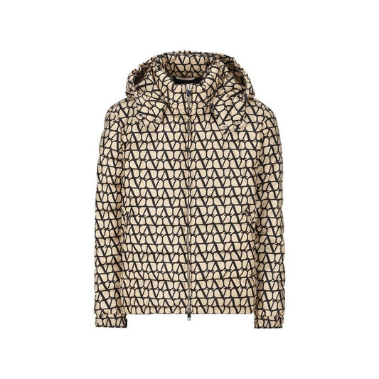 Valentino Garavani Beige Toile Iconographe Down Jacket