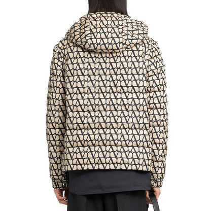 Valentino Garavani Beige Toile Iconographe Down Jacket