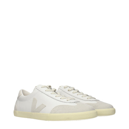 Veja Blue Leather Low Top Sneakers