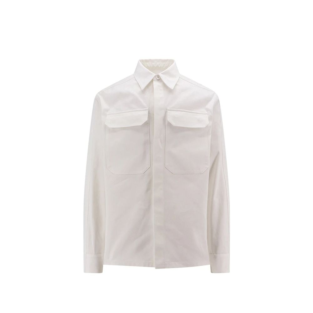 Jil Sander White Cotton Dress Shirt for Men