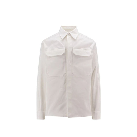 Jil Sander White Cotton Dress Shirt for Men