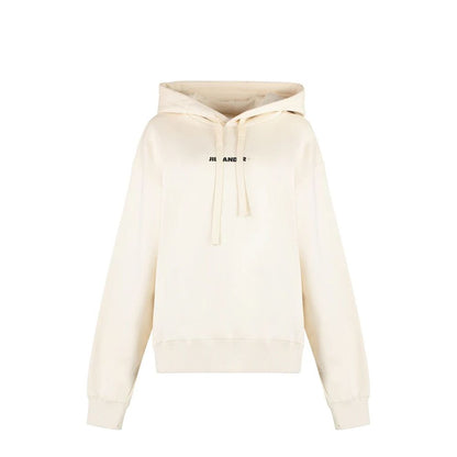 Jil Sander White Cotton Sweatshirt for Women