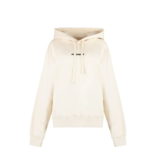 Jil Sander White Cotton Sweatshirt for Women
