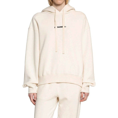 Jil Sander White Cotton Sweatshirt for Women