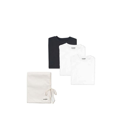 Jil Sander White Cotton Long Sleeve T-Shirt Pack