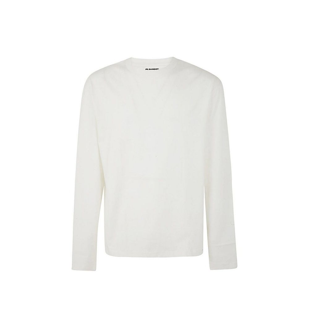 Jil Sander White Cotton Long Sleeve T-Shirt Pack