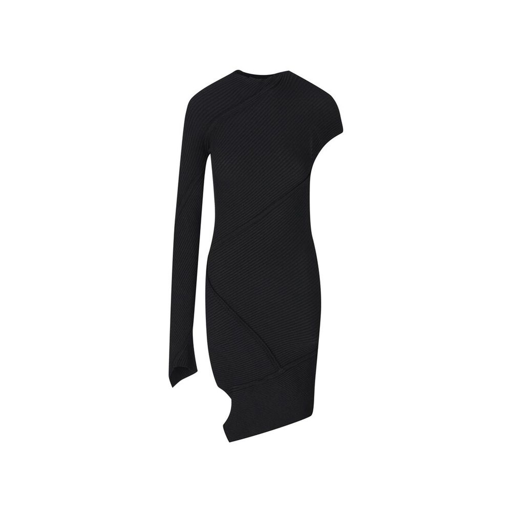 Balenciaga Black Spiral Mini Dress