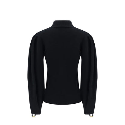Chloé Black Balloon Sleeve Slit Jumper