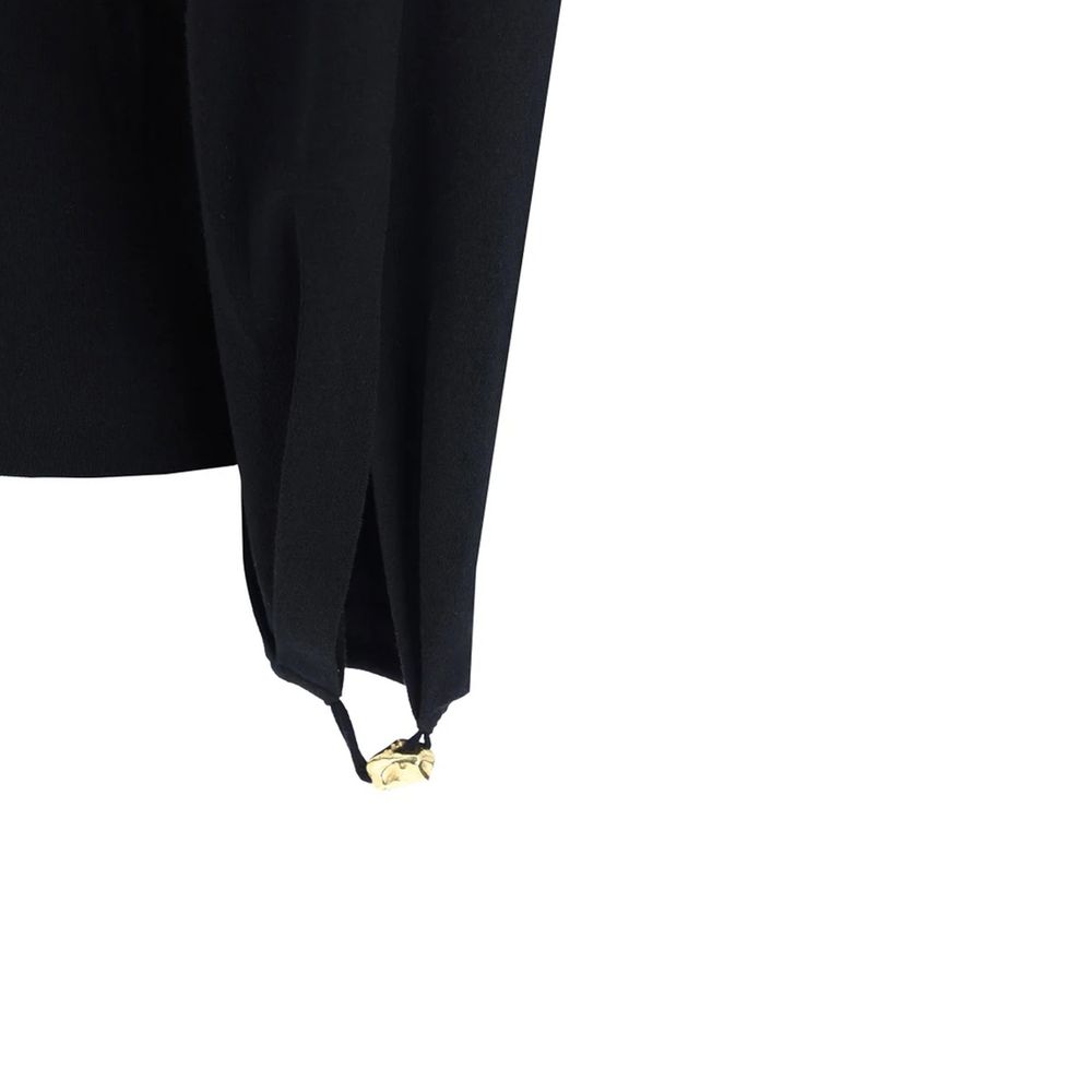 Chloé Black Balloon Sleeve Slit Jumper