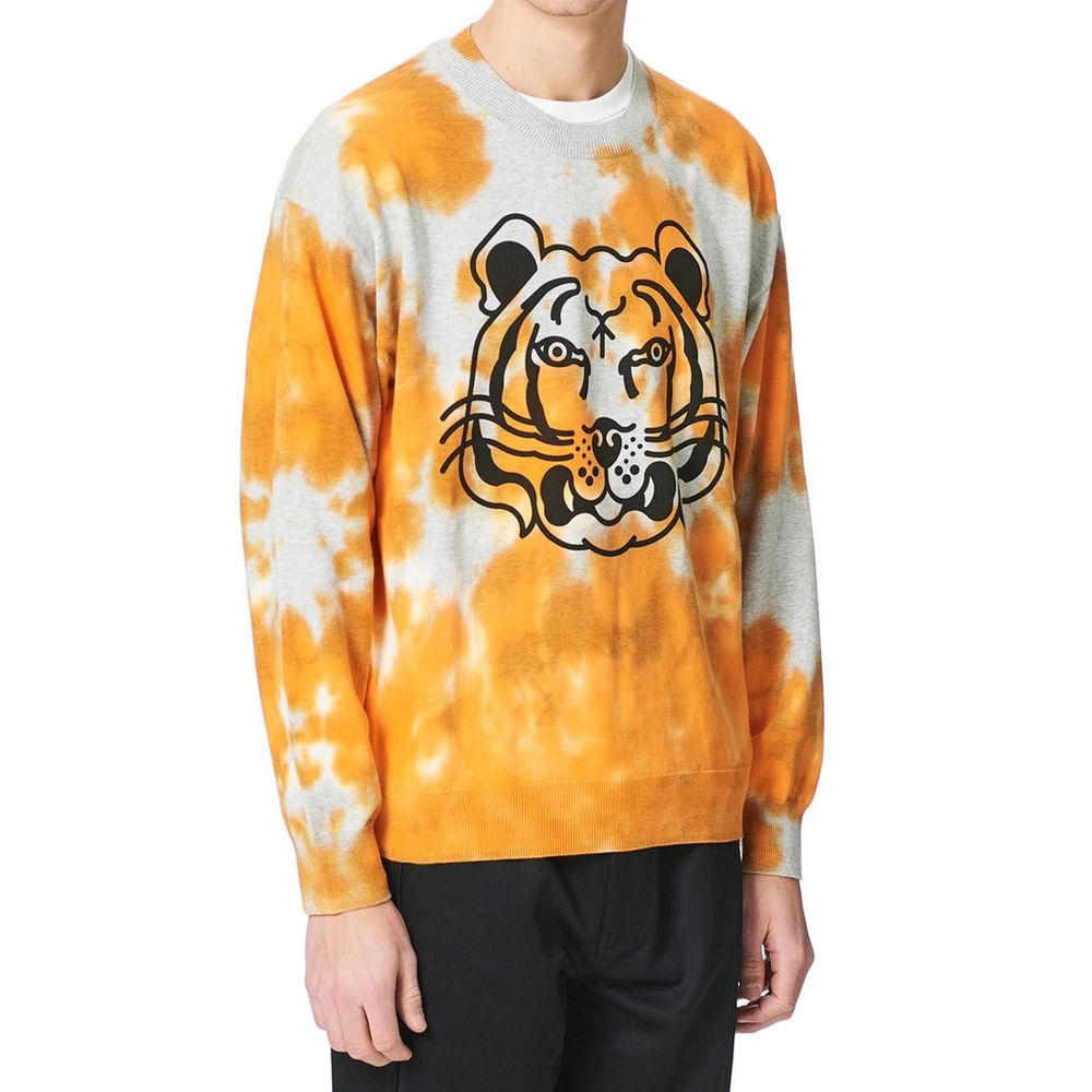 Kenzo Orange Cotton Sweatshirt for Men
