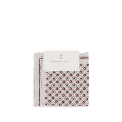 Brunello Cucinelli Multicolor Silk Wallet: Geometric Elegance
