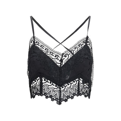 Charo Ruiz Black Cotton Shirt - Blanca Top