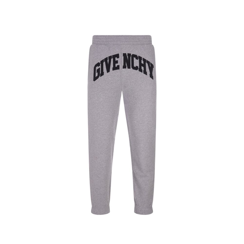 Givenchy Gray Cotton Slim Fit Logo Joggers